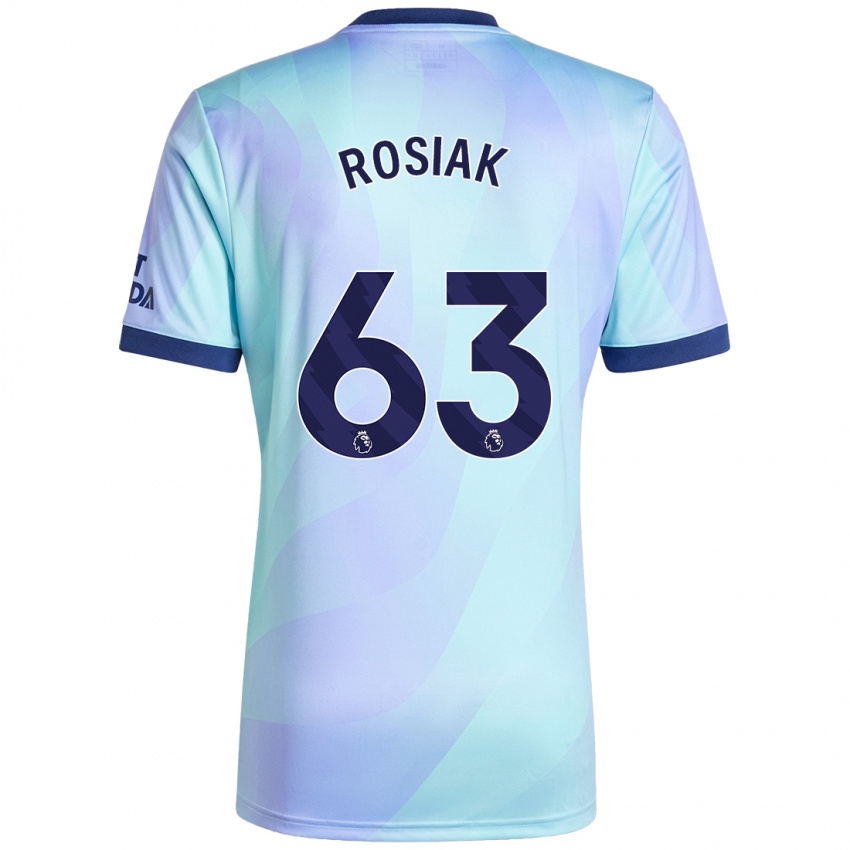 Enfant Maillot Michal Rosiak #63 Aqua Troisieme 2024/25 T-Shirt Suisse