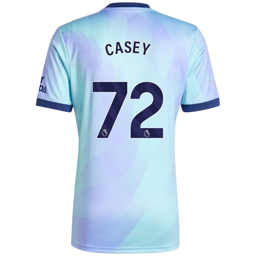 Enfant Maillot Dan Casey #72 Aqua Troisieme 2024/25 T-Shirt Suisse