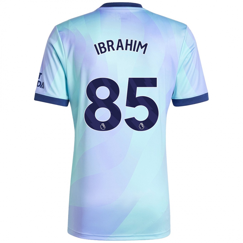 Enfant Maillot Ife Ibrahim #85 Aqua Troisieme 2024/25 T-Shirt Suisse