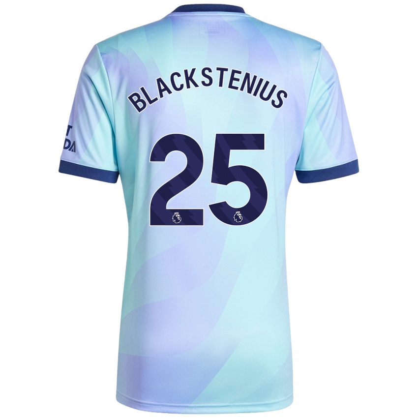 Enfant Maillot Stina Blackstenius #25 Aqua Troisieme 2024/25 T-Shirt Suisse