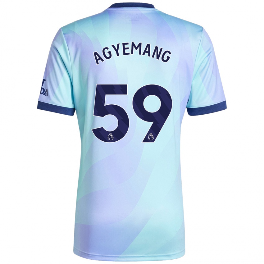 Enfant Maillot Michelle Agyemang #59 Aqua Troisieme 2024/25 T-Shirt Suisse