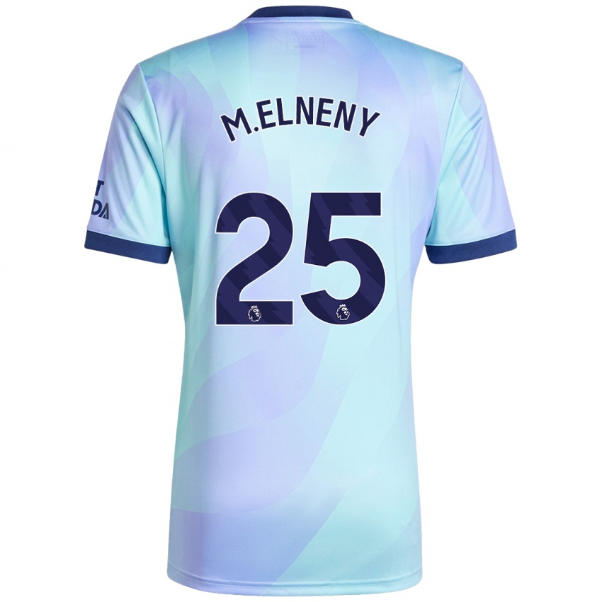 Enfant Maillot Mohamed Elneny #25 Aqua Troisieme 2024/25 T-Shirt Suisse