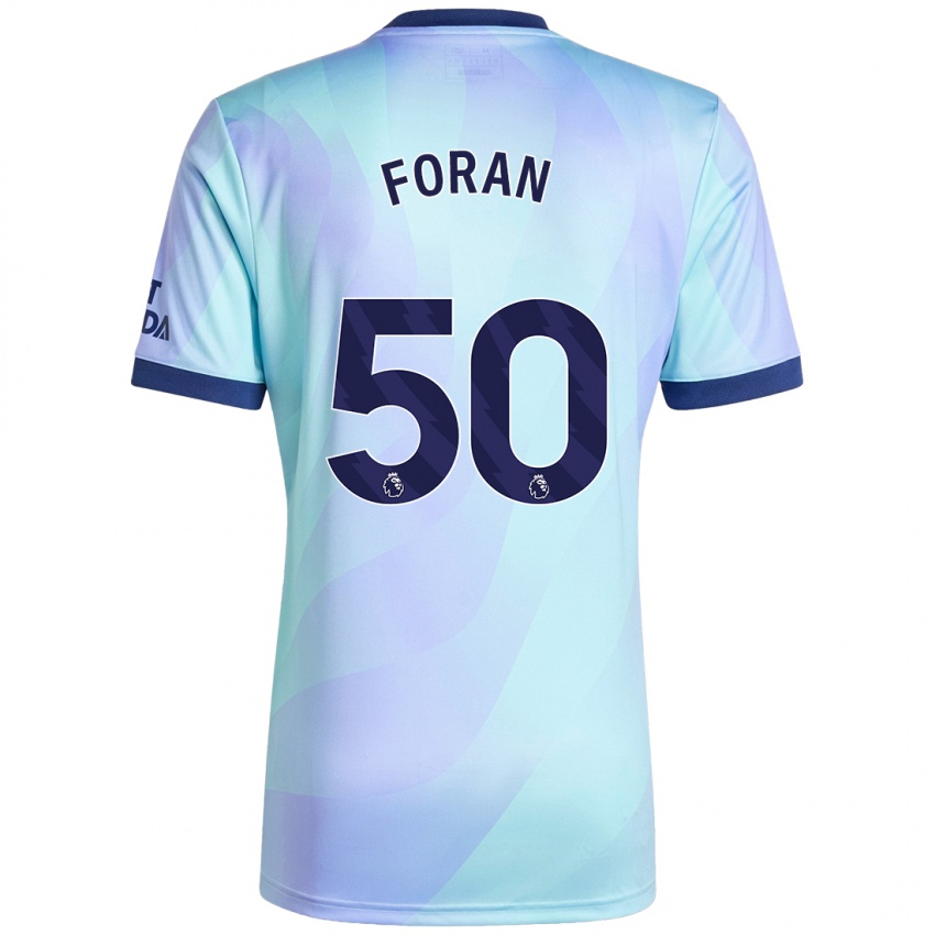 Kinder Taylor Foran #50 Aquamarin Ausweichtrikot Trikot 2024/25 T-Shirt Schweiz