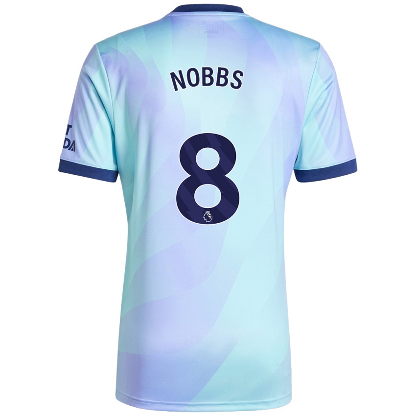 Enfant Maillot Nobbs #8 Aqua Troisieme 2024/25 T-Shirt Suisse