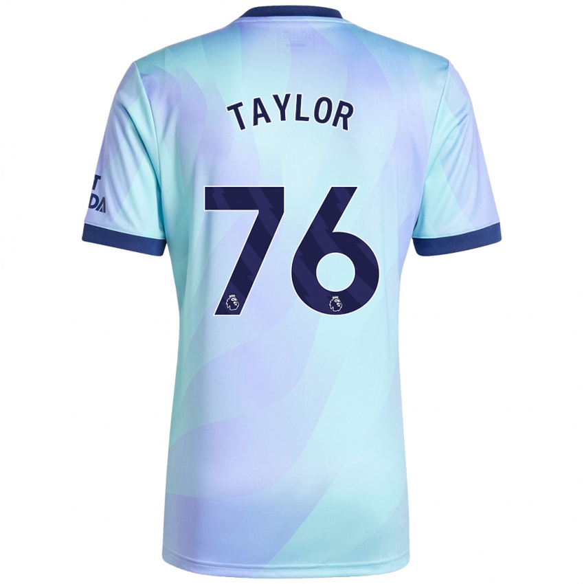 Enfant Maillot Kido Taylor Hart #76 Aqua Troisieme 2024/25 T-Shirt Suisse