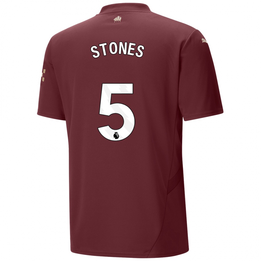 Kinder John Stones #5 Kastanienbraun Ausweichtrikot Trikot 2024/25 T-Shirt Schweiz