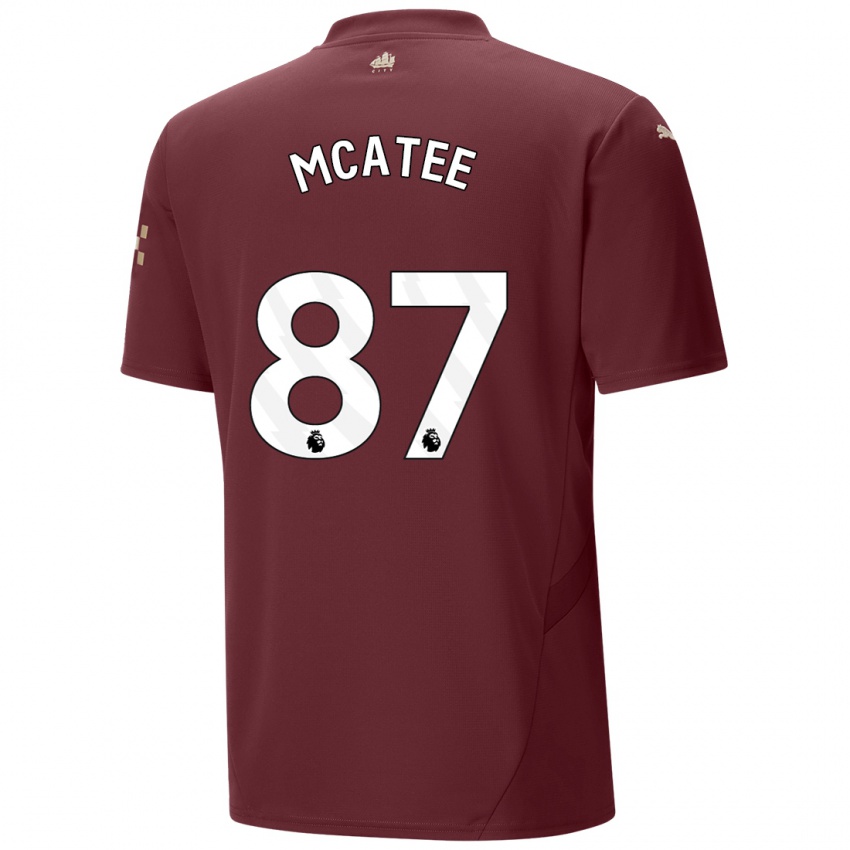 Kinder James Mcatee #87 Kastanienbraun Ausweichtrikot Trikot 2024/25 T-Shirt Schweiz