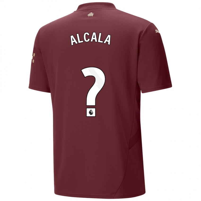 Kinder Álex Alcalá #0 Kastanienbraun Ausweichtrikot Trikot 2024/25 T-Shirt Schweiz