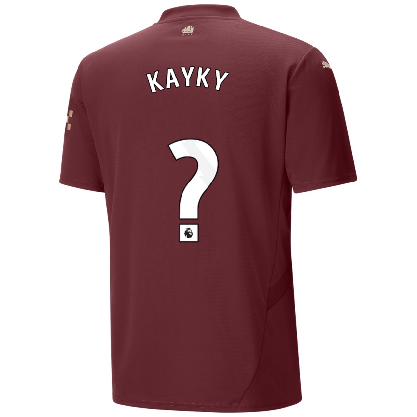 Kinder Kayky #0 Kastanienbraun Ausweichtrikot Trikot 2024/25 T-Shirt Schweiz