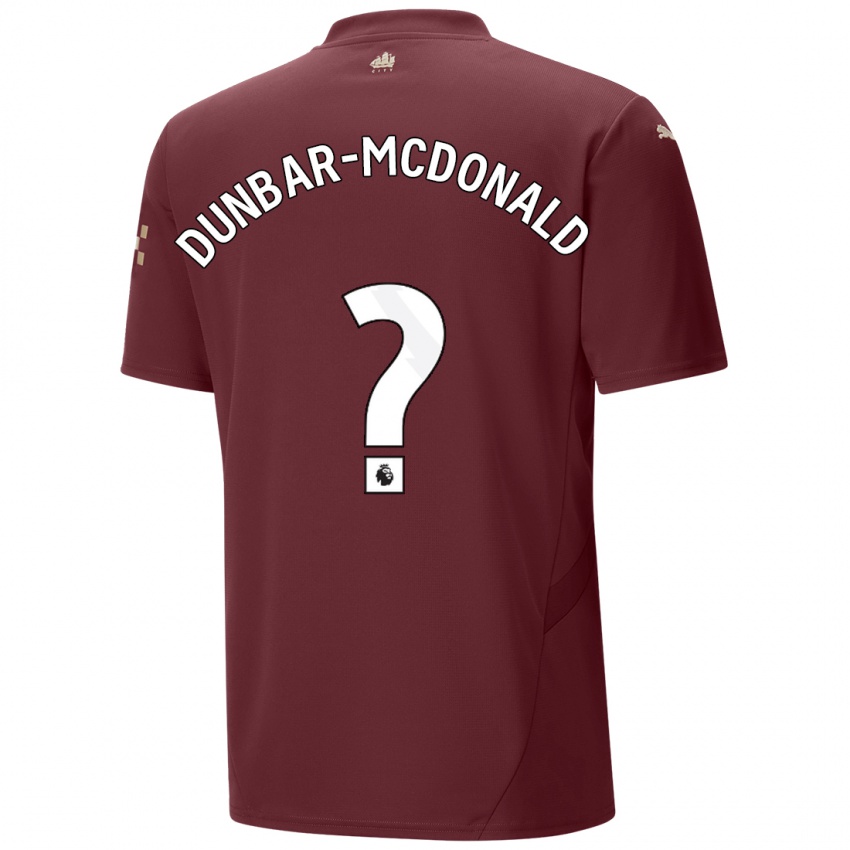 Kinder Christian Dunbar-Mcdonald #0 Kastanienbraun Ausweichtrikot Trikot 2024/25 T-Shirt Schweiz