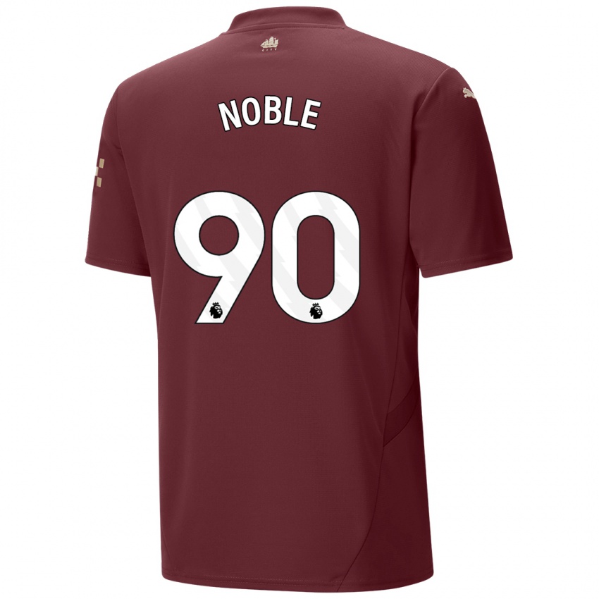 Kinder Kian Noble #90 Kastanienbraun Ausweichtrikot Trikot 2024/25 T-Shirt Schweiz