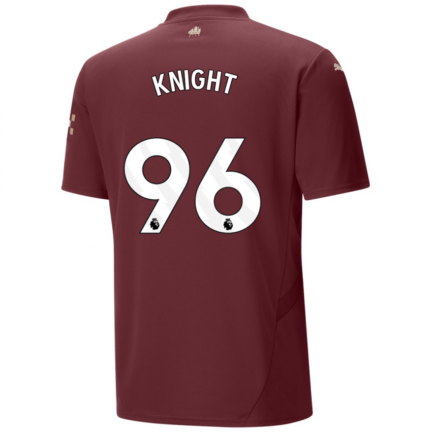 Kinder Ben Knight #96 Kastanienbraun Ausweichtrikot Trikot 2024/25 T-Shirt Schweiz