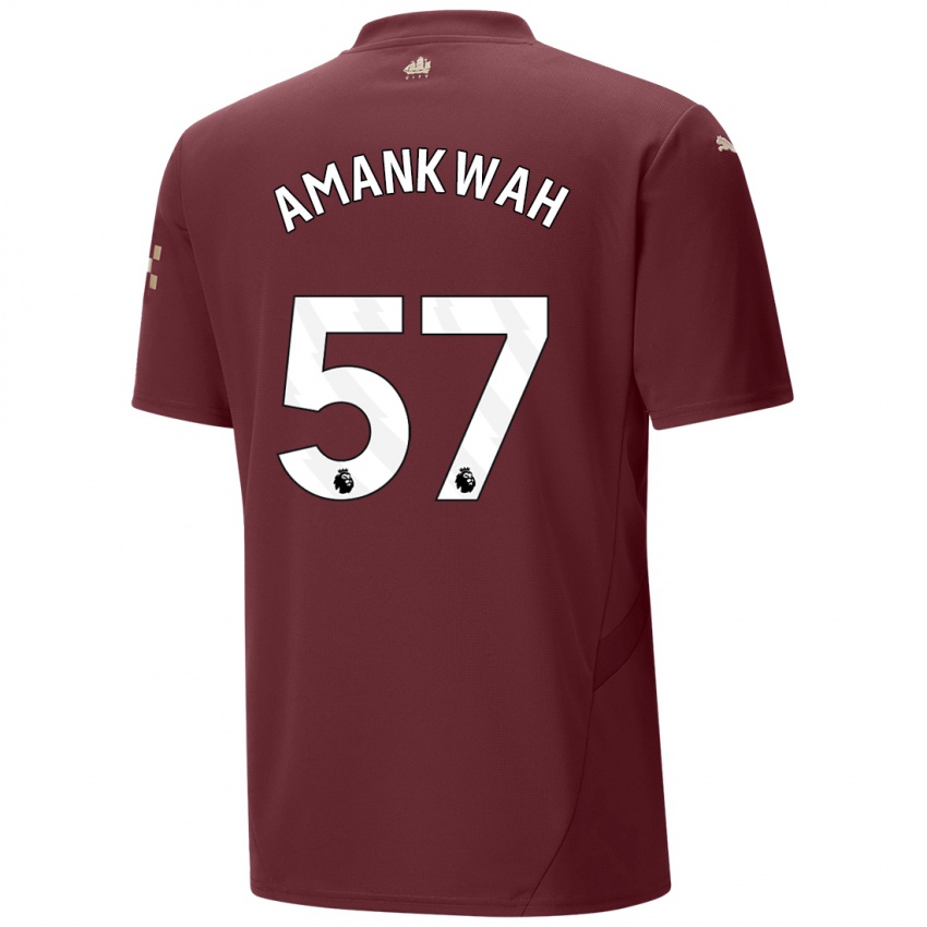 Kinder Yeboah Amankwah #57 Kastanienbraun Ausweichtrikot Trikot 2024/25 T-Shirt Schweiz