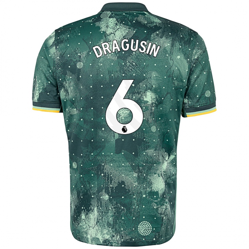 Kinder Radu Drăgușin #6 Mintgrün Ausweichtrikot Trikot 2024/25 T-Shirt Schweiz