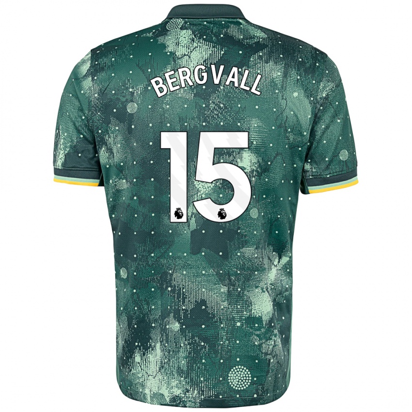 Kinder Lucas Bergvall #15 Mintgrün Ausweichtrikot Trikot 2024/25 T-Shirt Schweiz