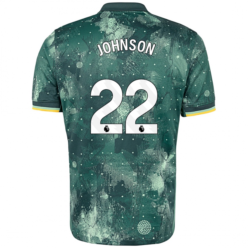 Kinder Brennan Johnson #22 Mintgrün Ausweichtrikot Trikot 2024/25 T-Shirt Schweiz