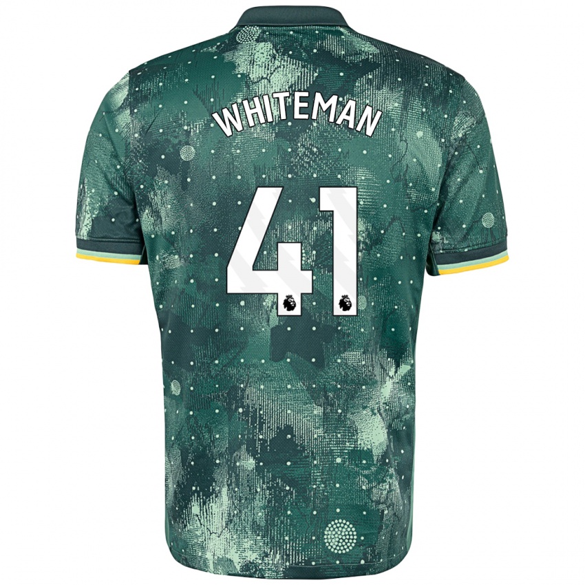 Kinder Alfie Whiteman #41 Mintgrün Ausweichtrikot Trikot 2024/25 T-Shirt Schweiz