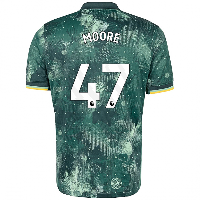 Kinder Mikey Moore #47 Mintgrün Ausweichtrikot Trikot 2024/25 T-Shirt Schweiz