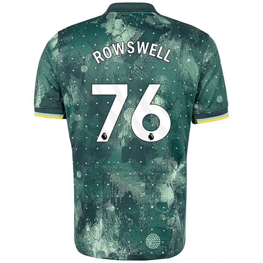 Kinder James Rowswell #76 Mintgrün Ausweichtrikot Trikot 2024/25 T-Shirt Schweiz