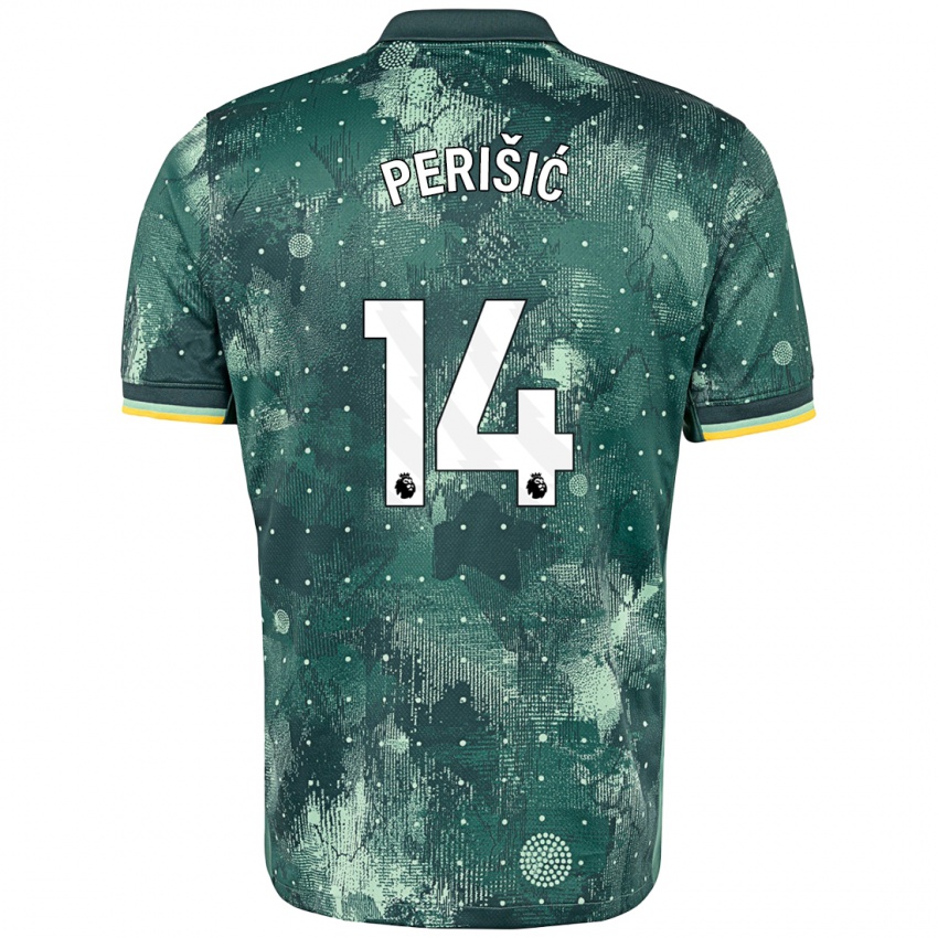 Kinder Ivan Perisic #14 Mintgrün Ausweichtrikot Trikot 2024/25 T-Shirt Schweiz