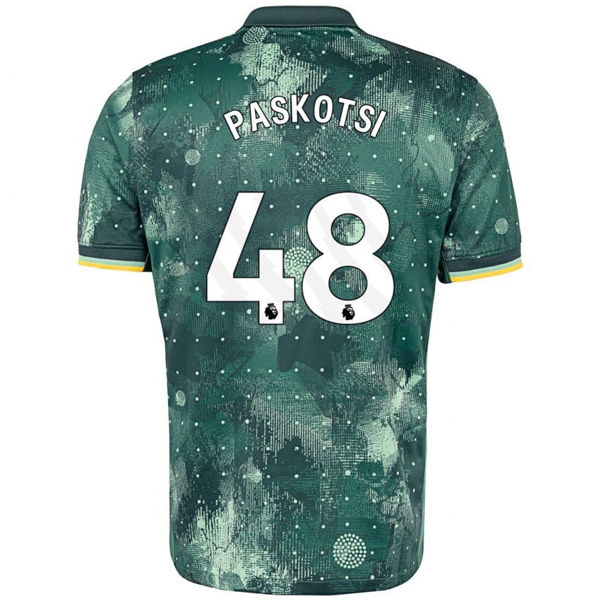 Kinder Maksim Paskotsi #48 Mintgrün Ausweichtrikot Trikot 2024/25 T-Shirt Schweiz