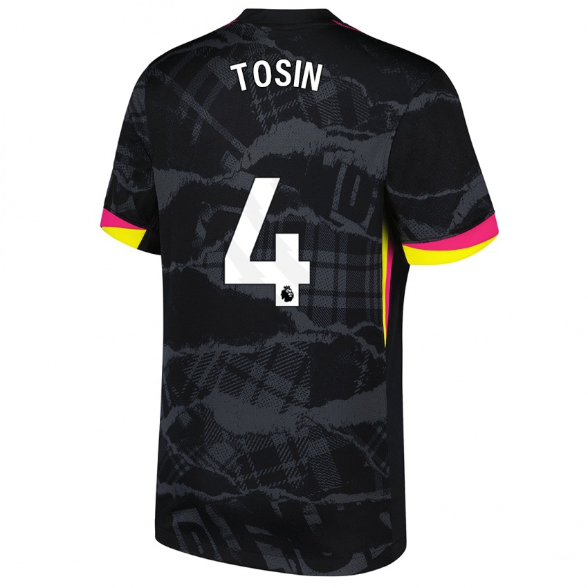 Kinder Tosin Adarabioyo #4 Schwarz Rosa Ausweichtrikot Trikot 2024/25 T-Shirt Schweiz