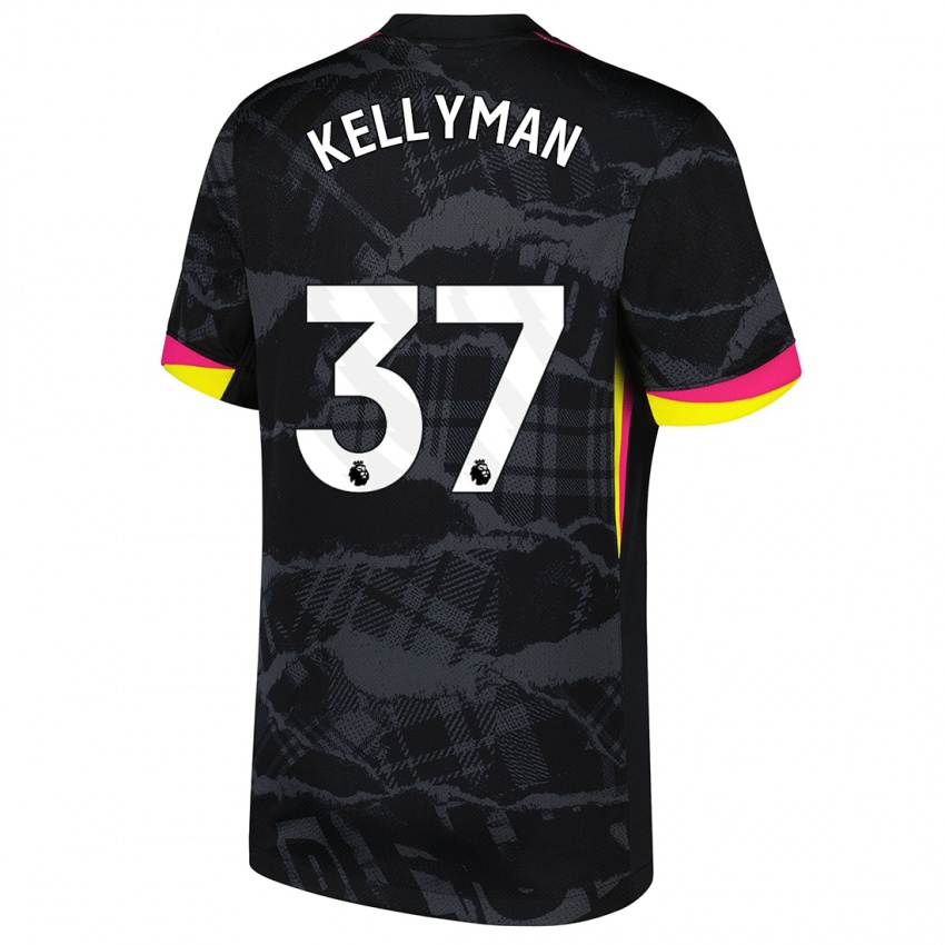 Kinder Omari Kellyman #37 Schwarz Rosa Ausweichtrikot Trikot 2024/25 T-Shirt Schweiz