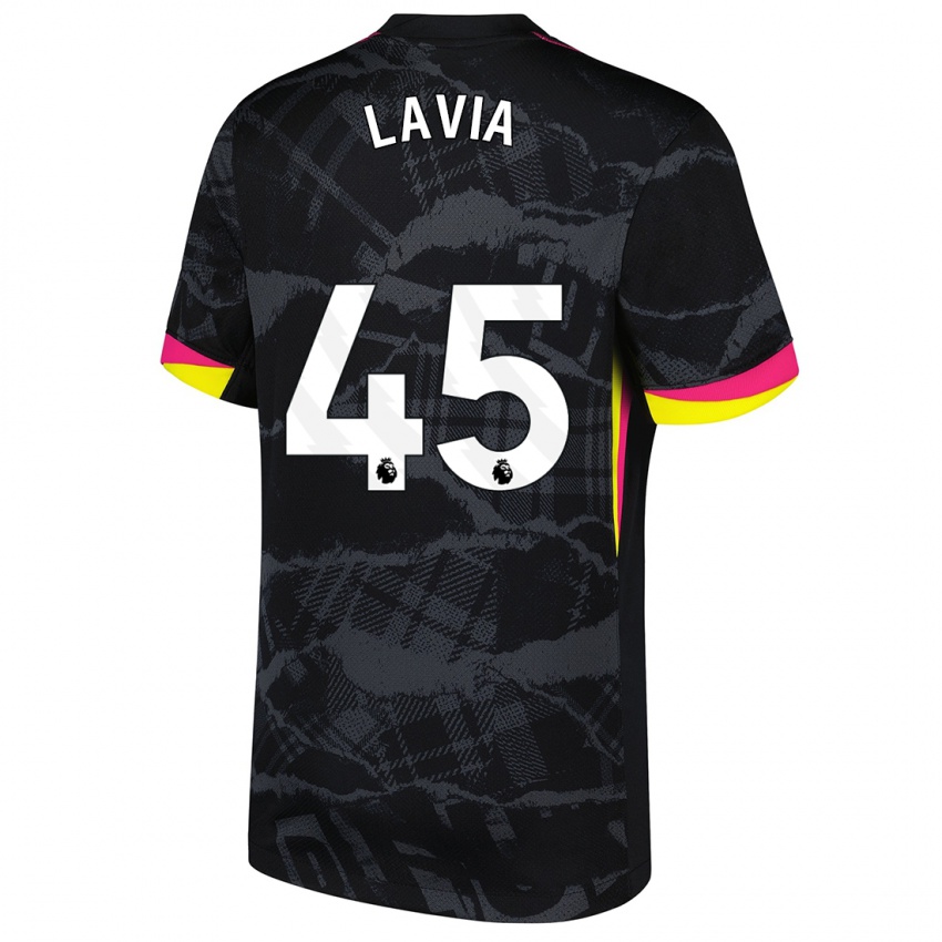 Kinder Roméo Lavia #45 Schwarz Rosa Ausweichtrikot Trikot 2024/25 T-Shirt Schweiz