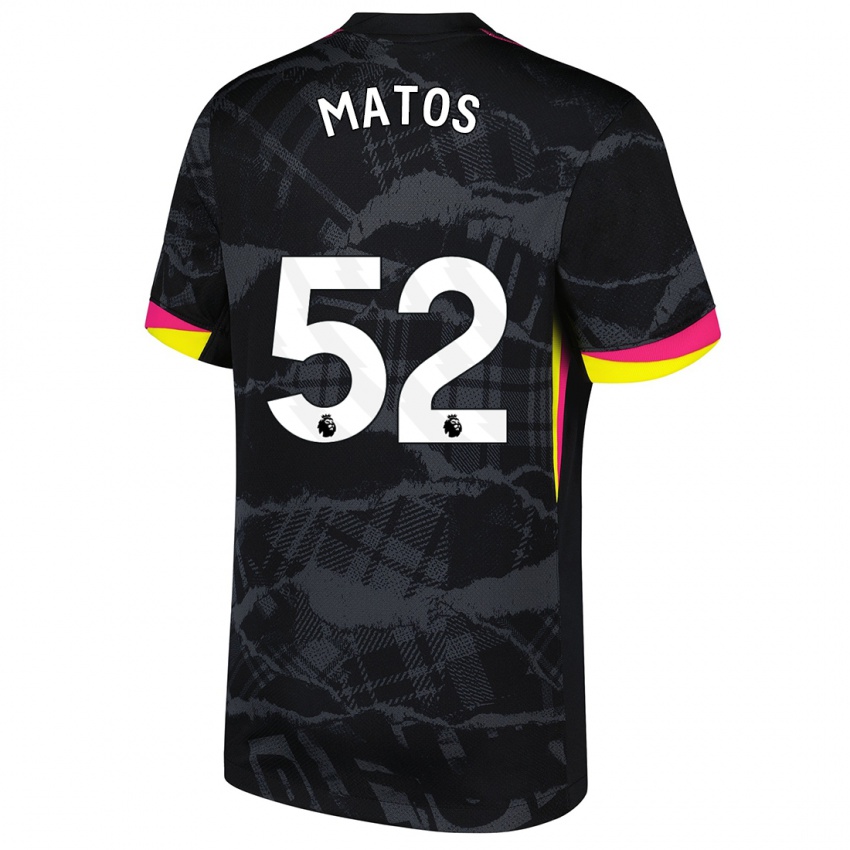 Kinder Alex Matos #52 Schwarz Rosa Ausweichtrikot Trikot 2024/25 T-Shirt Schweiz