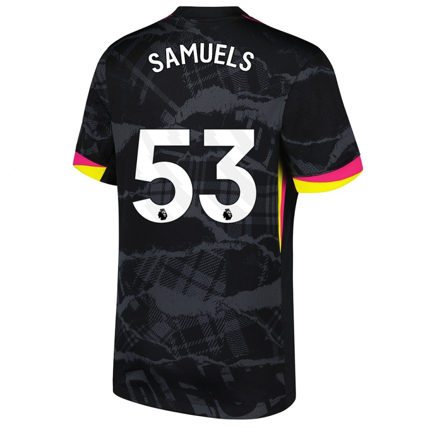 Kinder Ishé Samuels-Smith #53 Schwarz Rosa Ausweichtrikot Trikot 2024/25 T-Shirt Schweiz