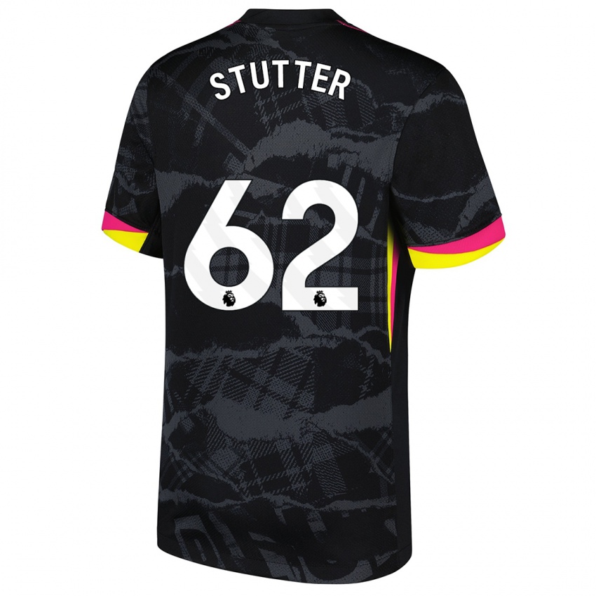 Kinder Ronnie Stutter #62 Schwarz Rosa Ausweichtrikot Trikot 2024/25 T-Shirt Schweiz