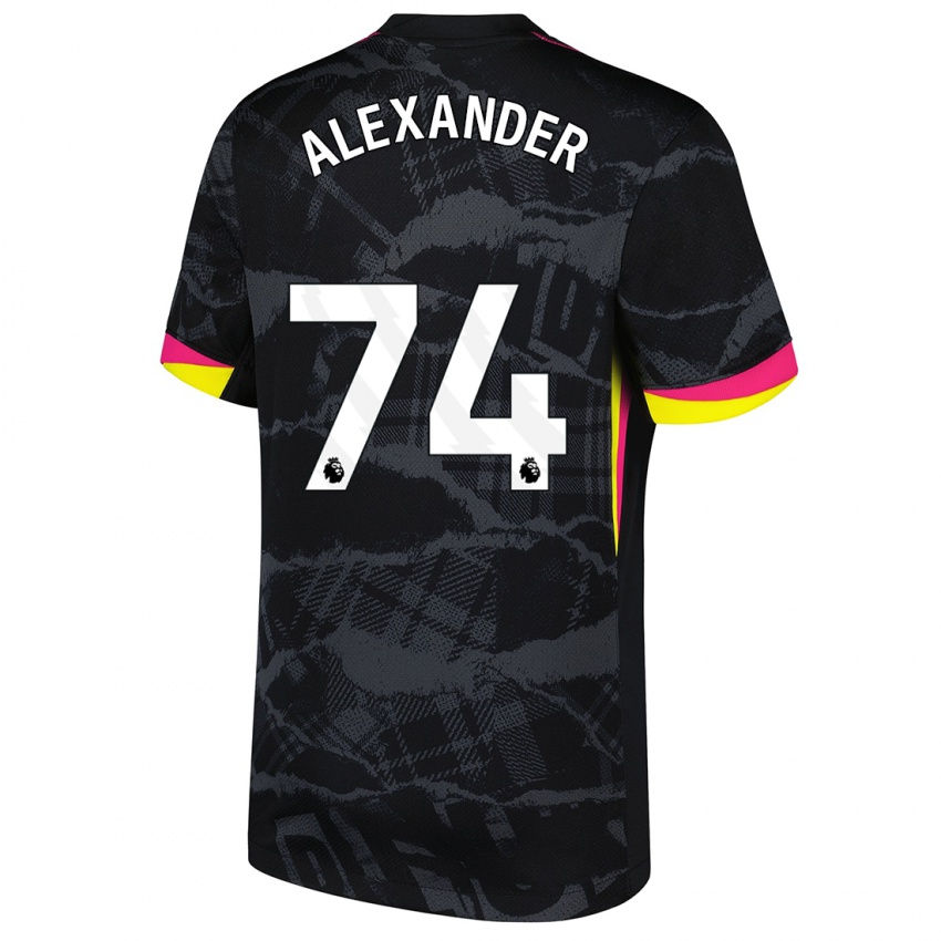 Kinder Reiss-Alexander Russell-Denny #74 Schwarz Rosa Ausweichtrikot Trikot 2024/25 T-Shirt Schweiz