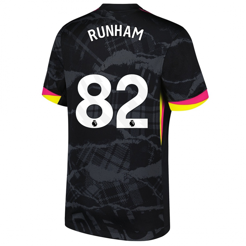 Kinder Frankie Runham #82 Schwarz Rosa Ausweichtrikot Trikot 2024/25 T-Shirt Schweiz