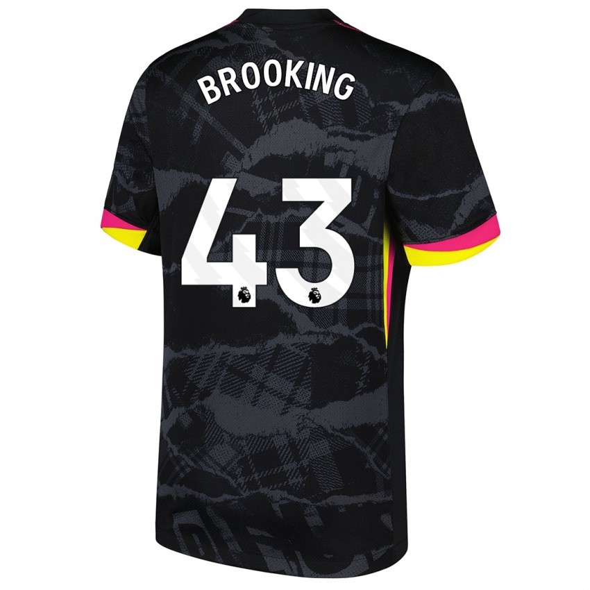 Kinder Josh Brooking #43 Schwarz Rosa Ausweichtrikot Trikot 2024/25 T-Shirt Schweiz