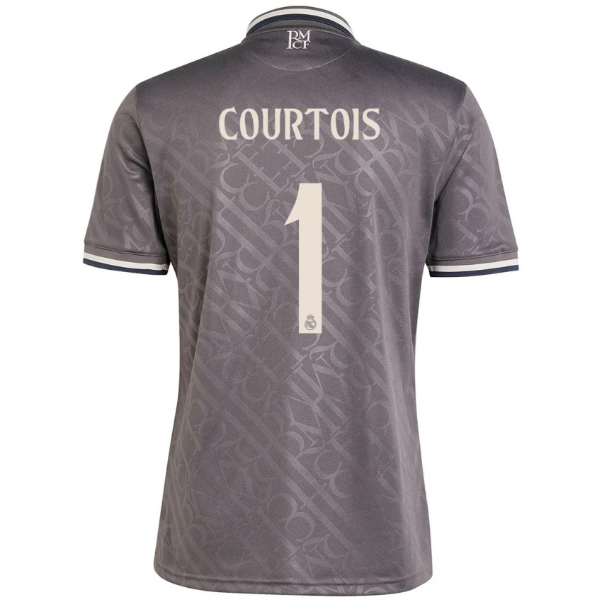 Kinder Thibaut Courtois #1 Anthrazit Ausweichtrikot Trikot 2024/25 T-Shirt Schweiz