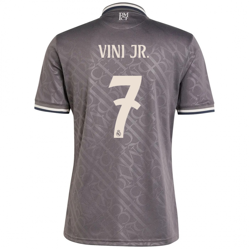 Kinder Vinicius Junior #7 Anthrazit Ausweichtrikot Trikot 2024/25 T-Shirt Schweiz