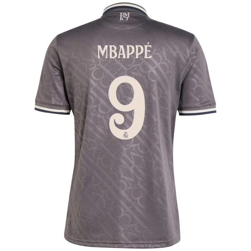 Kinder Kylian Mbappe #9 Anthrazit Ausweichtrikot Trikot 2024/25 T-Shirt Schweiz