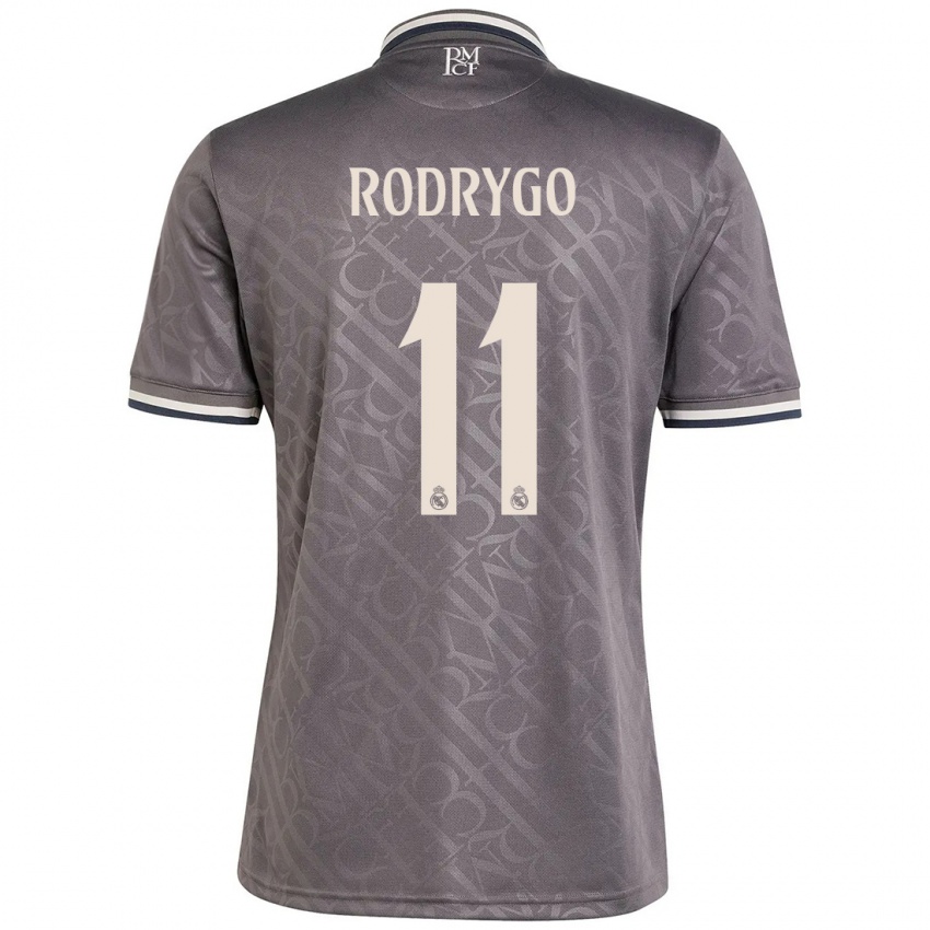 Kinder Rodrygo #11 Anthrazit Ausweichtrikot Trikot 2024/25 T-Shirt Schweiz