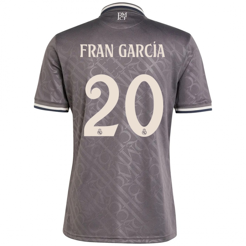 Kinder Fran García #20 Anthrazit Ausweichtrikot Trikot 2024/25 T-Shirt Schweiz