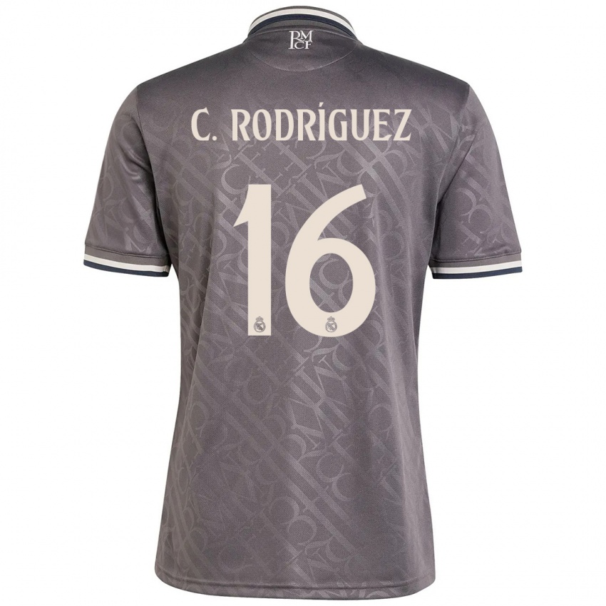 Kinder Carlos Rodríguez #16 Anthrazit Ausweichtrikot Trikot 2024/25 T-Shirt Schweiz