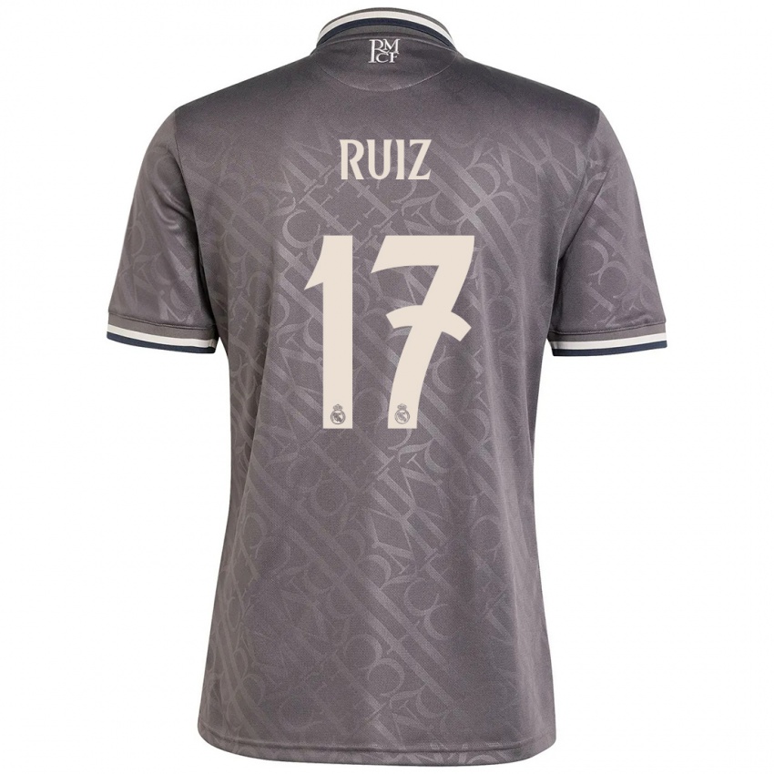 Kinder David Ruiz #17 Anthrazit Ausweichtrikot Trikot 2024/25 T-Shirt Schweiz