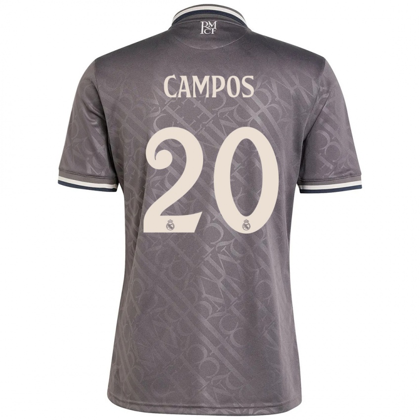 Kinder Andrés Campos #20 Anthrazit Ausweichtrikot Trikot 2024/25 T-Shirt Schweiz