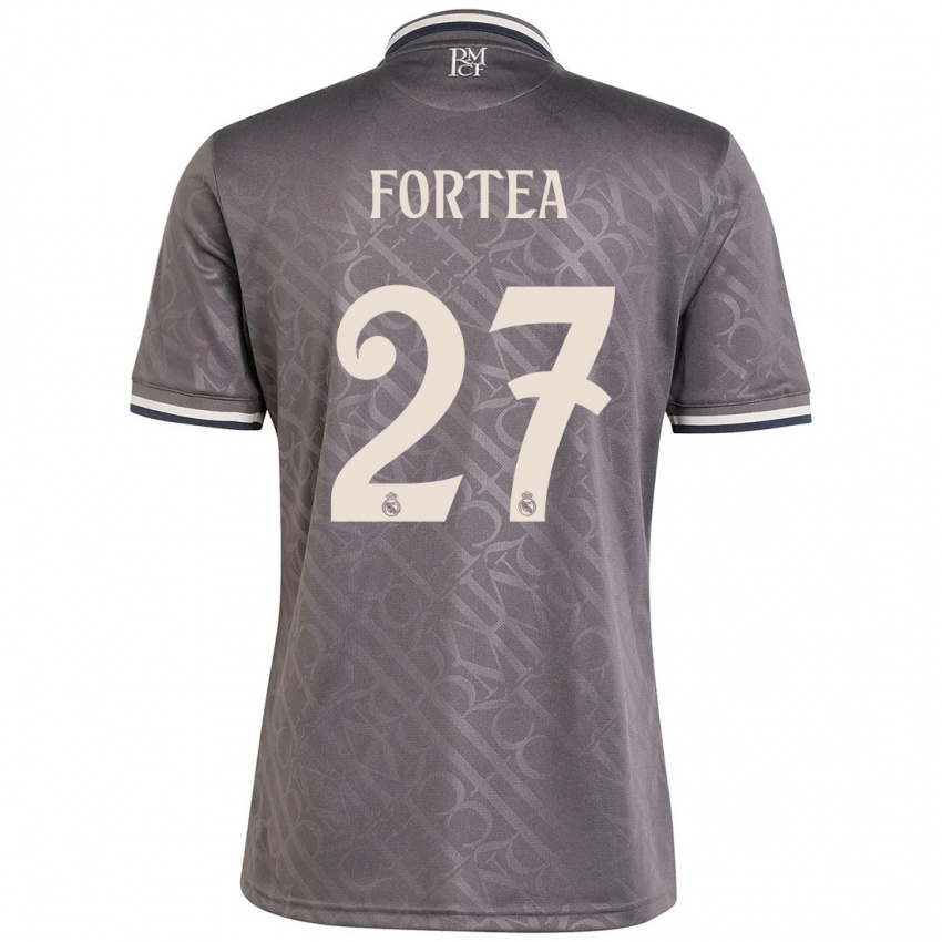 Kinder Jesús Fortea #27 Anthrazit Ausweichtrikot Trikot 2024/25 T-Shirt Schweiz