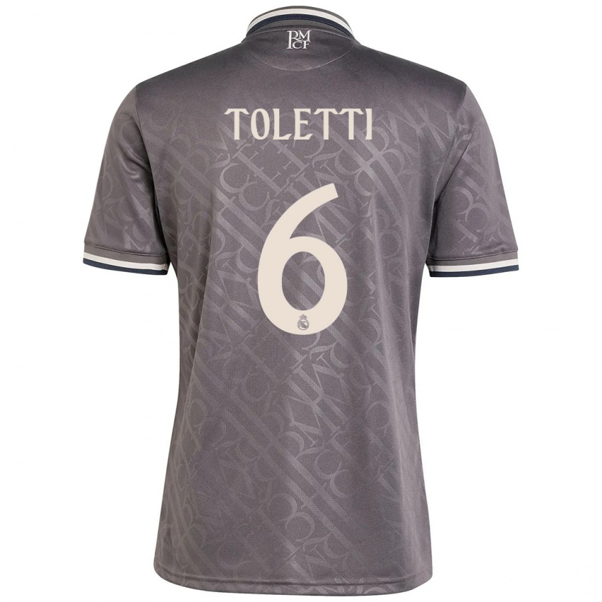 Kinder Sandie Toletti #6 Anthrazit Ausweichtrikot Trikot 2024/25 T-Shirt Schweiz