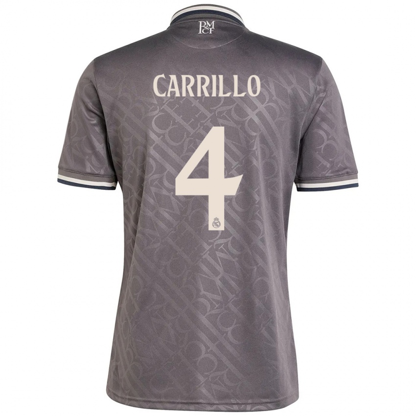 Kinder Alvaro Carrillo #4 Anthrazit Ausweichtrikot Trikot 2024/25 T-Shirt Schweiz