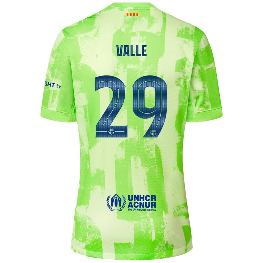 Enfant Maillot Álex Valle #29 Citron Vert Troisieme 2024/25 T-Shirt Suisse