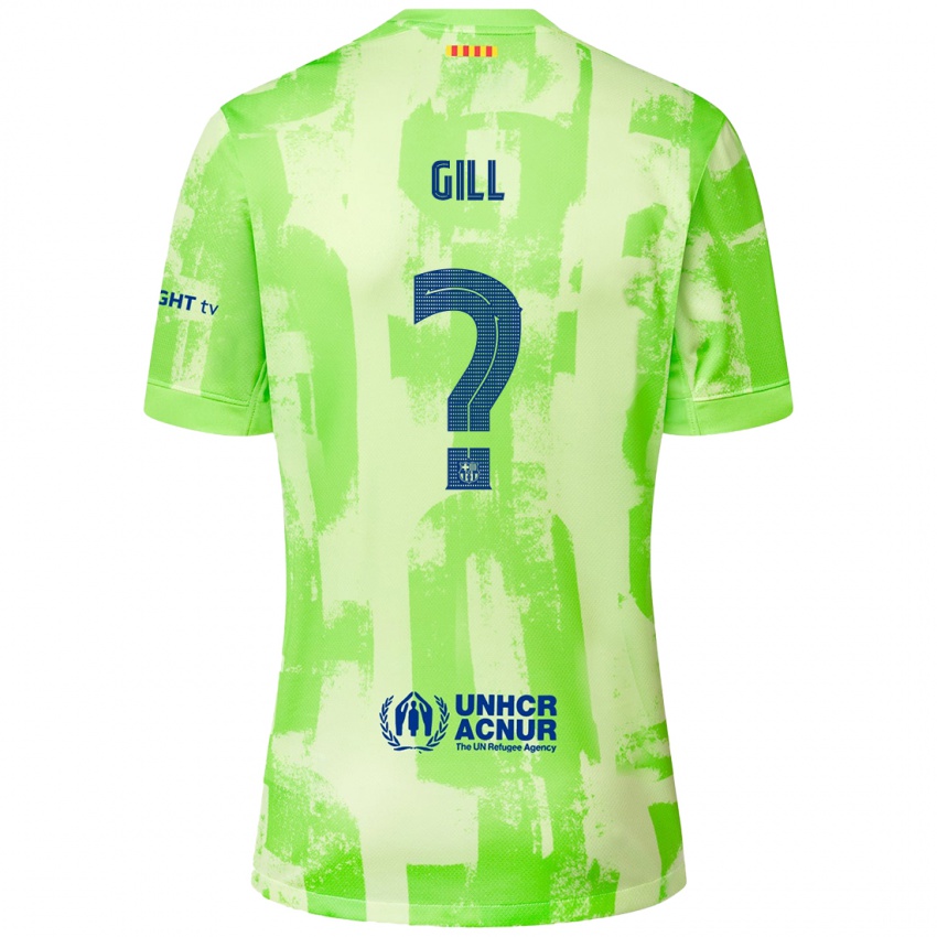 Kinder Adrian Gill #0 Limettengrün Ausweichtrikot Trikot 2024/25 T-Shirt Schweiz