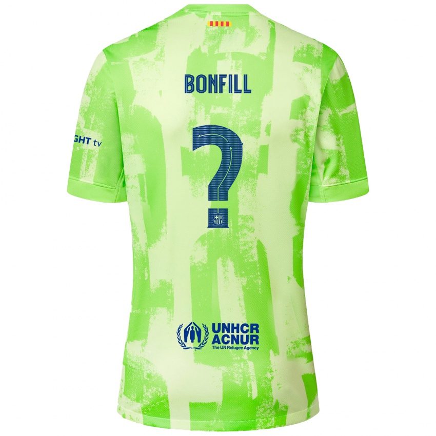 Enfant Maillot Max Bonfill #0 Citron Vert Troisieme 2024/25 T-Shirt Suisse