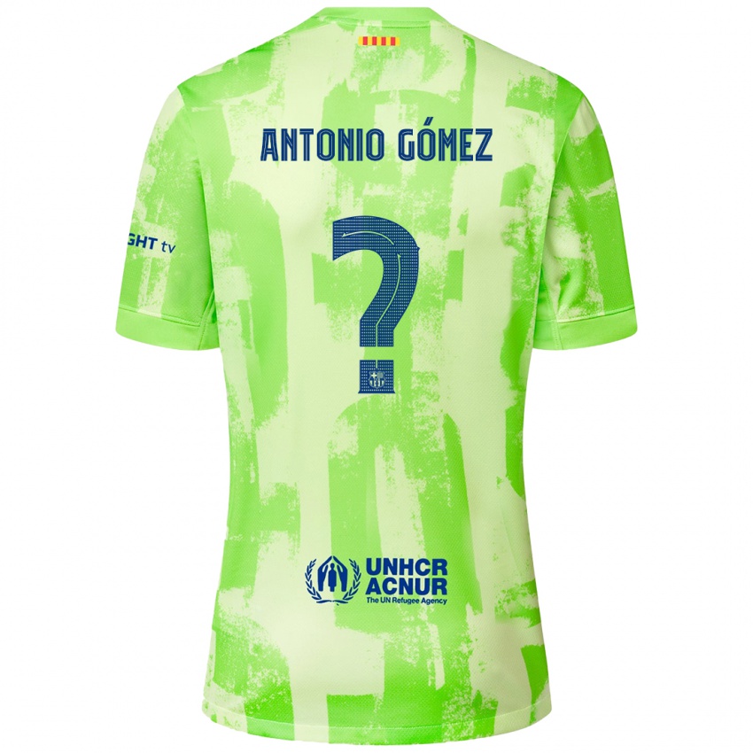 Enfant Maillot Antonio Gómez #0 Citron Vert Troisieme 2024/25 T-Shirt Suisse