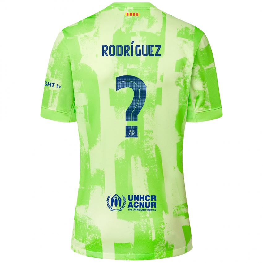 Enfant Maillot Alfredo Rodríguez #0 Citron Vert Troisieme 2024/25 T-Shirt Suisse